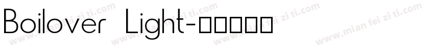 Boilover Light字体转换